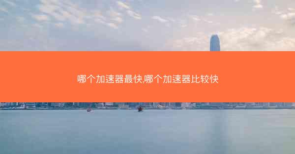 哪个加速器最快,哪个加速器比较快