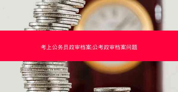 考上公务员政审档案;公考政审档案问题