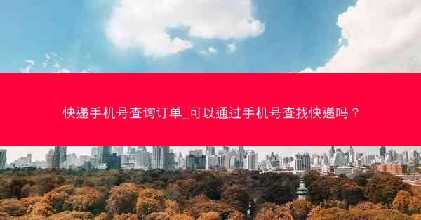 快递手机号查询订单_可以通过手机号查找快递吗？