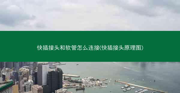 快插接头和软管怎么连接(快插接头原理图)