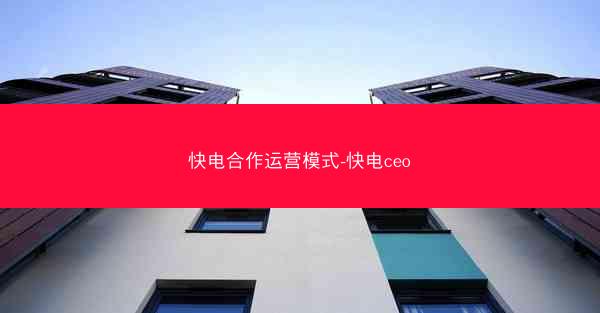 快电合作运营模式-快电ceo