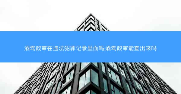 酒驾政审在违法犯罪记录里面吗;酒驾政审能查出来吗