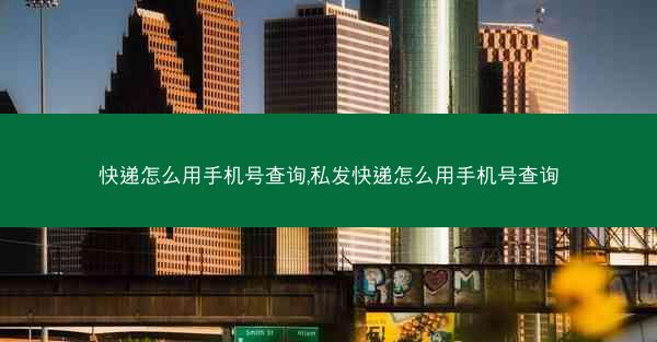 快递怎么用手机号查询,私发快递怎么用手机号查询