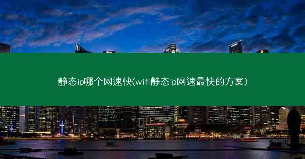 静态ip哪个网速快(wifi静态ip网速最快的方案)