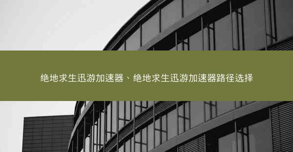 绝地求生迅游加速器、绝地求生迅游加速器路径选择