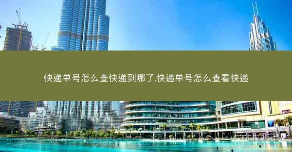 快递单号怎么查快递到哪了,快递单号怎么查看快递