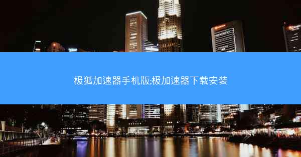 极狐加速器手机版;极加速器下载安装