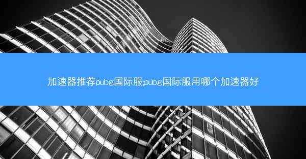 加速器推荐pubg国际服;pubg国际服用哪个加速器好