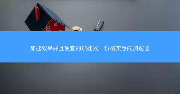 加速效果好且便宜的加速器—价格实惠的加速器