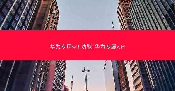 华为专用wifi功能_华为专属wifi