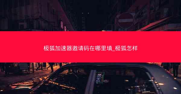 极狐加速器邀请码在哪里填_极狐怎样