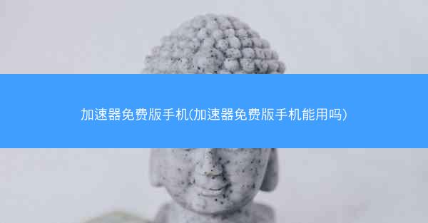 加速器免费版手机(加速器免费版手机能用吗)