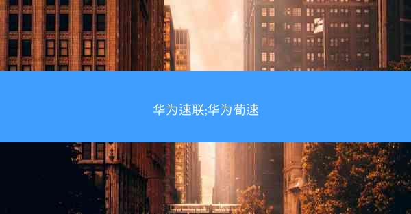 华为速联;华为荀速