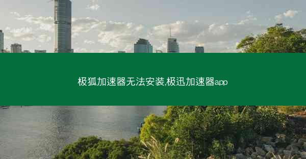 极狐加速器无法安装,极迅加速器app