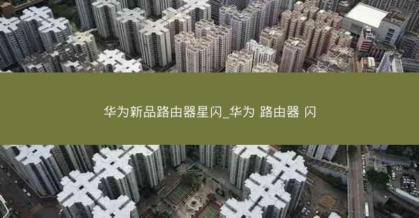 华为新品路由器星闪_华为 路由器 闪