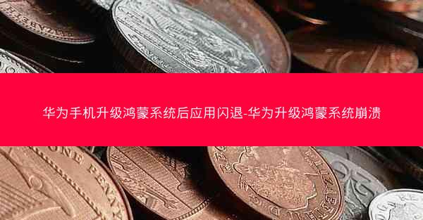 华为手机升级鸿蒙系统后应用闪退-华为升级鸿蒙系统崩溃