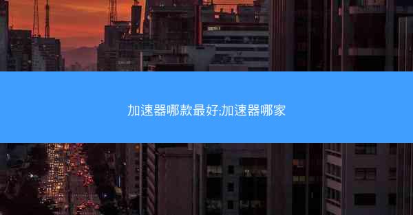 加速器哪款最好;加速器哪家