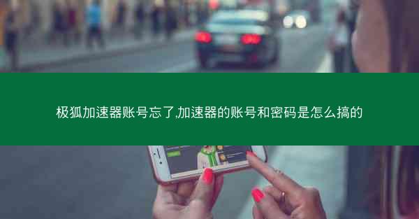 极狐加速器账号忘了,加速器的账号和密码是怎么搞的