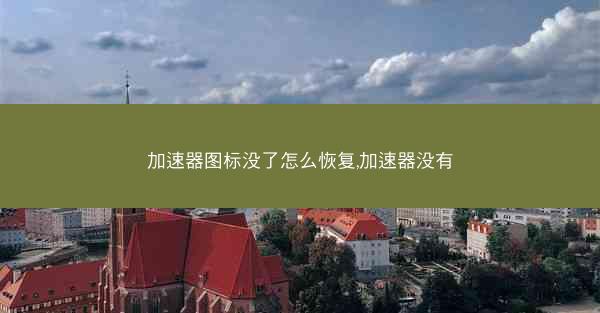加速器图标没了怎么恢复,加速器没有