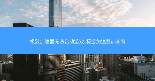 极狐加速器无法启动游戏_极游加速器go官网