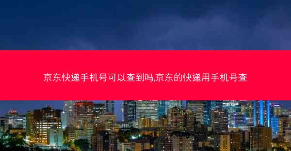 京东快递手机号可以查到吗,京东的快递用手机号查