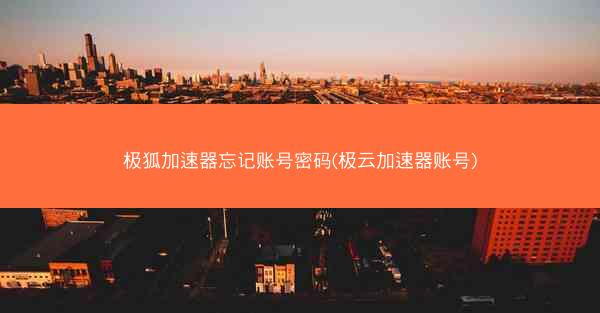 极狐加速器忘记账号密码(极云加速器账号)